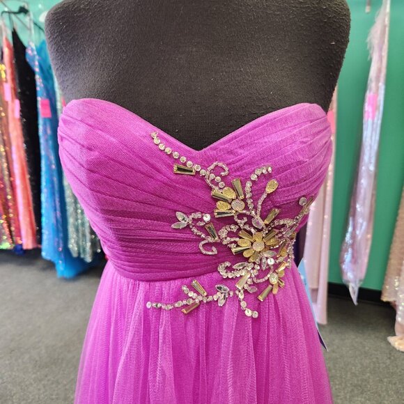Blush 9410 Magenta Size 2 Prom Dress/Formal Gown - Picture 2 of 8
